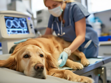 УЗИ брюшной полости собаке